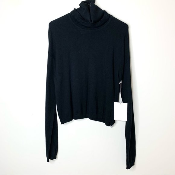 Revolve One Teaspoon Night Fall Cashmere Funnel Turtleneck Sweater Size XS - Picture 2 of 9